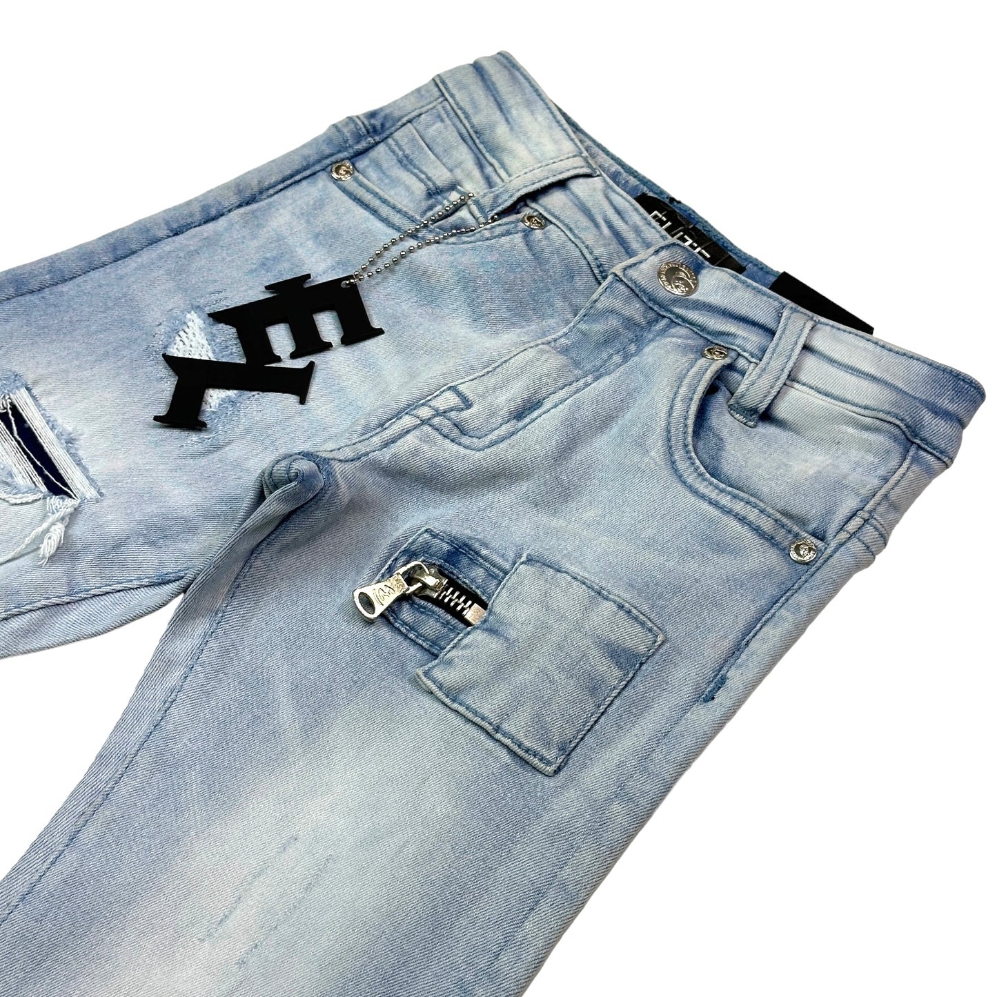 Vector Premium Kids Straight Jeans Blue