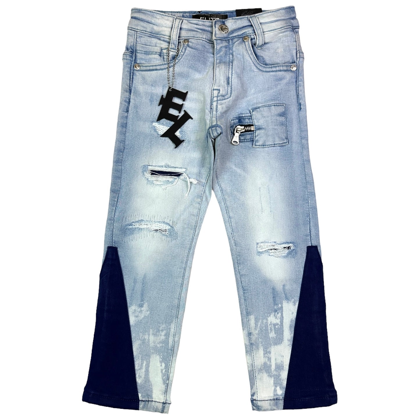 Vector Premium Kids Straight Jeans Blue