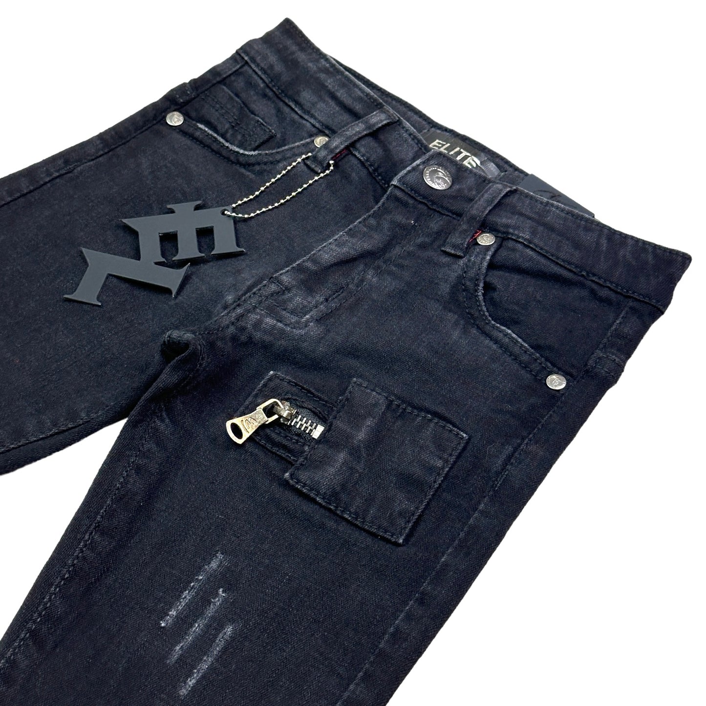 Vector Premium Kids Straight Jeans Black