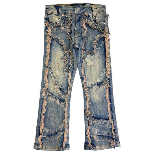 Dysto 2.0 Premium Kids Stacked Jeans Vintage