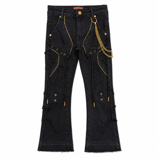 Ninja Rustic Black Kids Denim Jeans