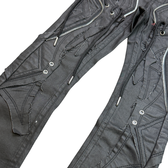 Ninja Black Wax Kids Denim Jeans