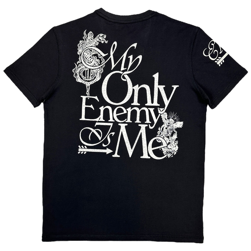 Enemy Back Graphic Premium Mens Tee Black