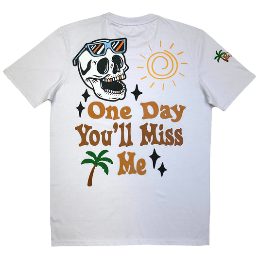 Miss Me Premium Mens Tee White