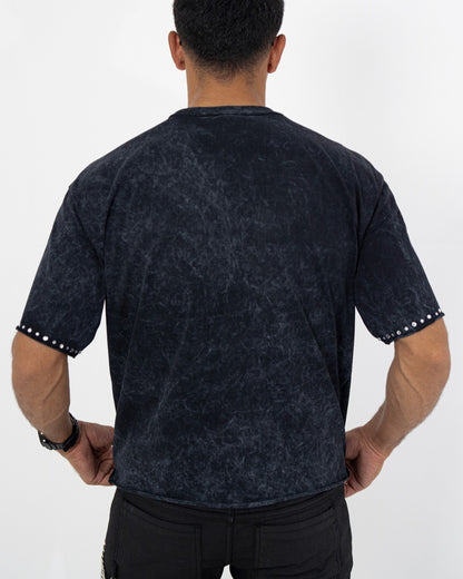 Elevated Rhinestone Cropped Premium Mens Tee