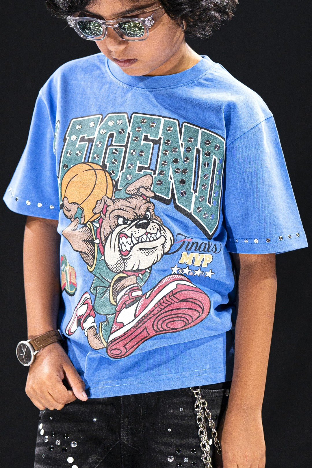 LEGEND Studded Blue Kids Tee