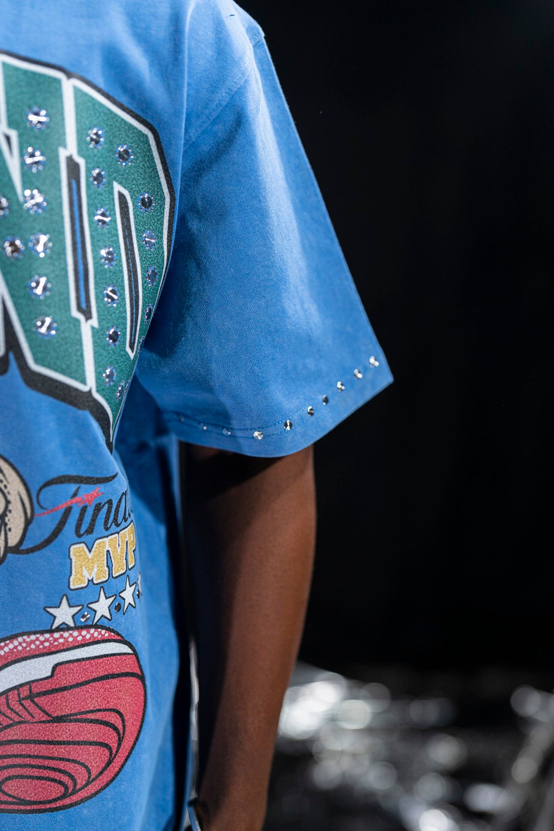 LEGEND Embellished Mens Tee Blue