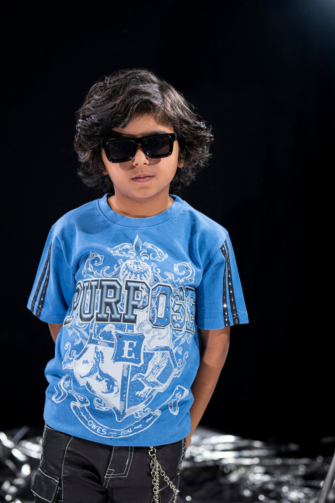 Purpose Blue Kids Tee
