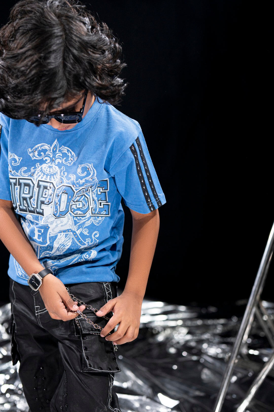 Purpose Blue Kids Tee