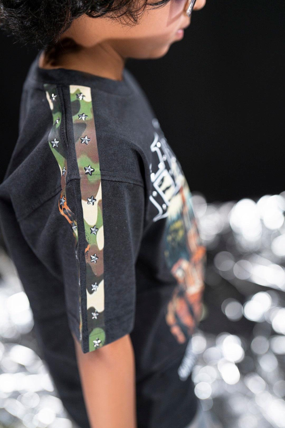 Hustle Black Kids Tee