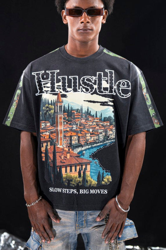 Hustle Premium Mens Tee Black