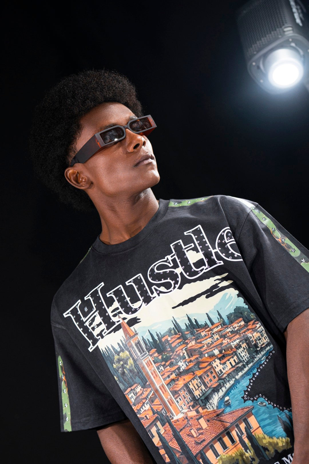 Hustle Premium Mens Tee Black