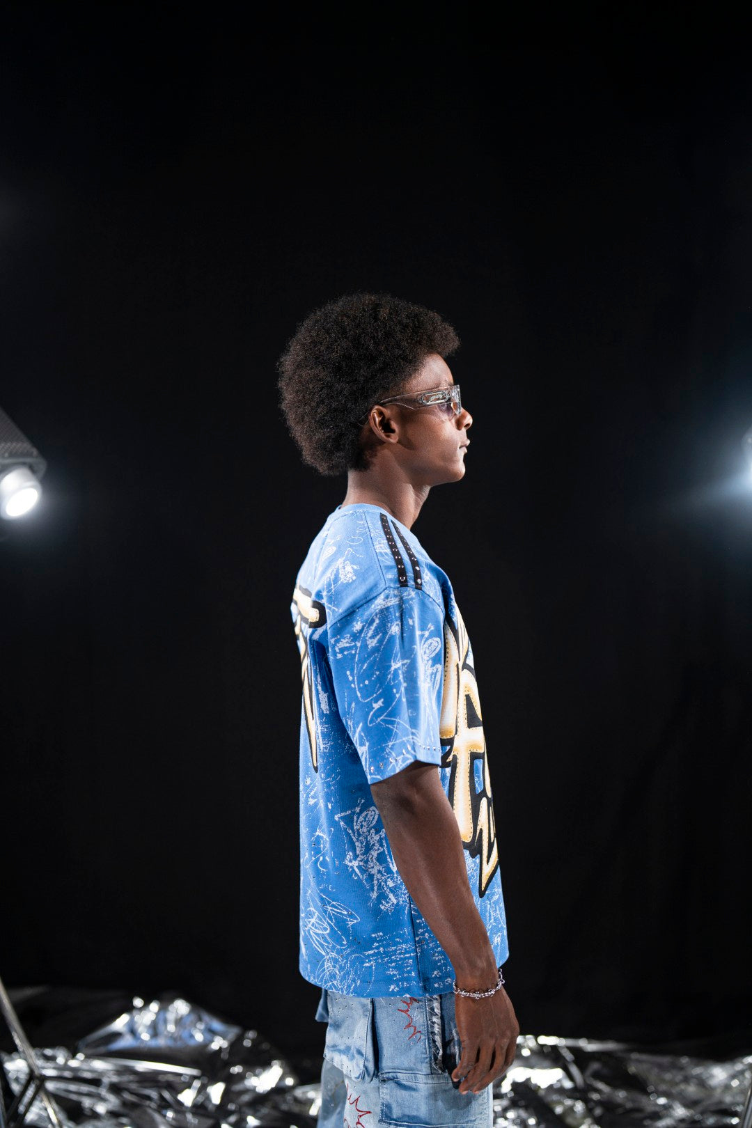 No Finish Line Blue Premium Mens Tee