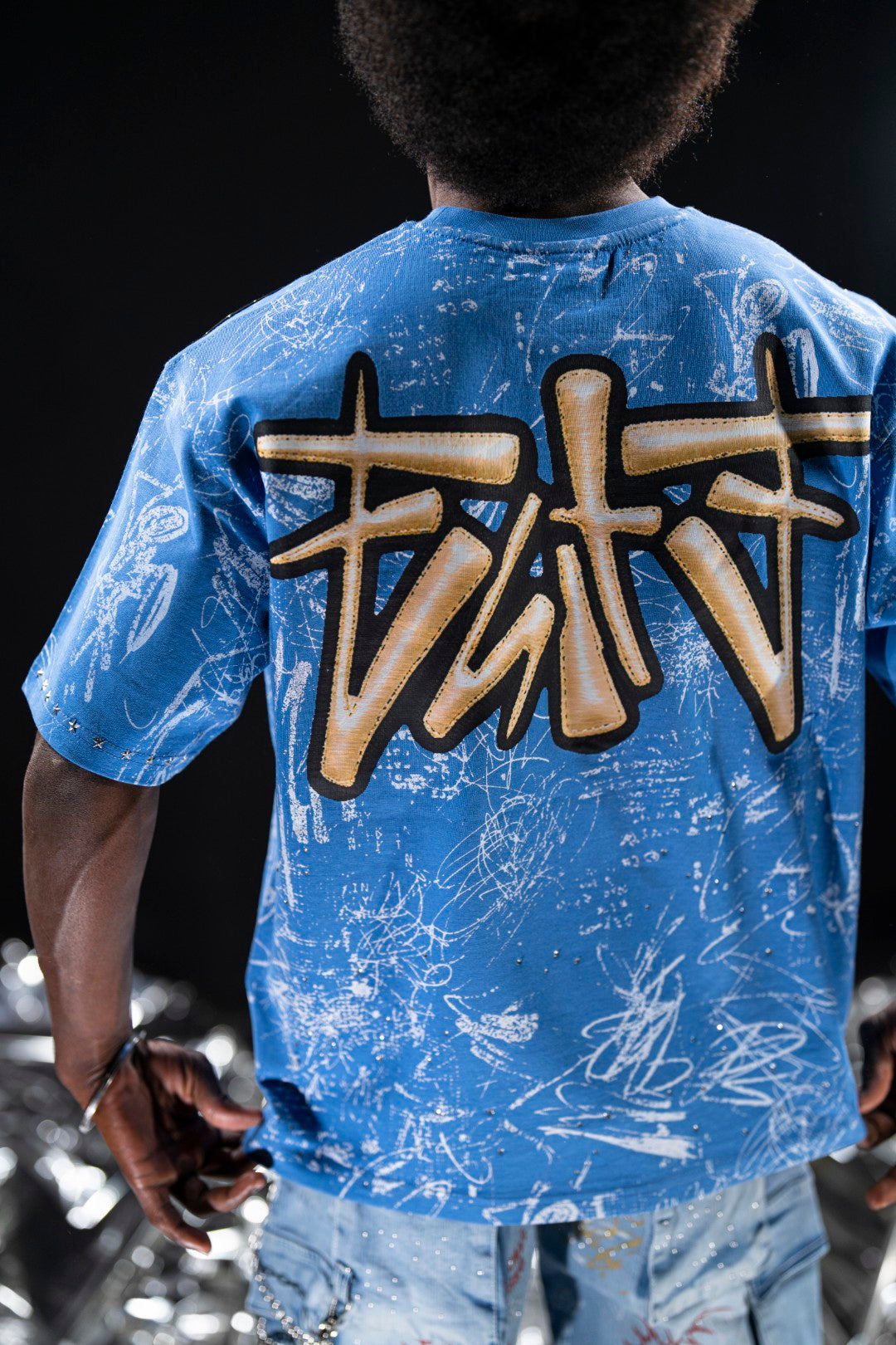 No Finish Line Blue Premium Mens Tee