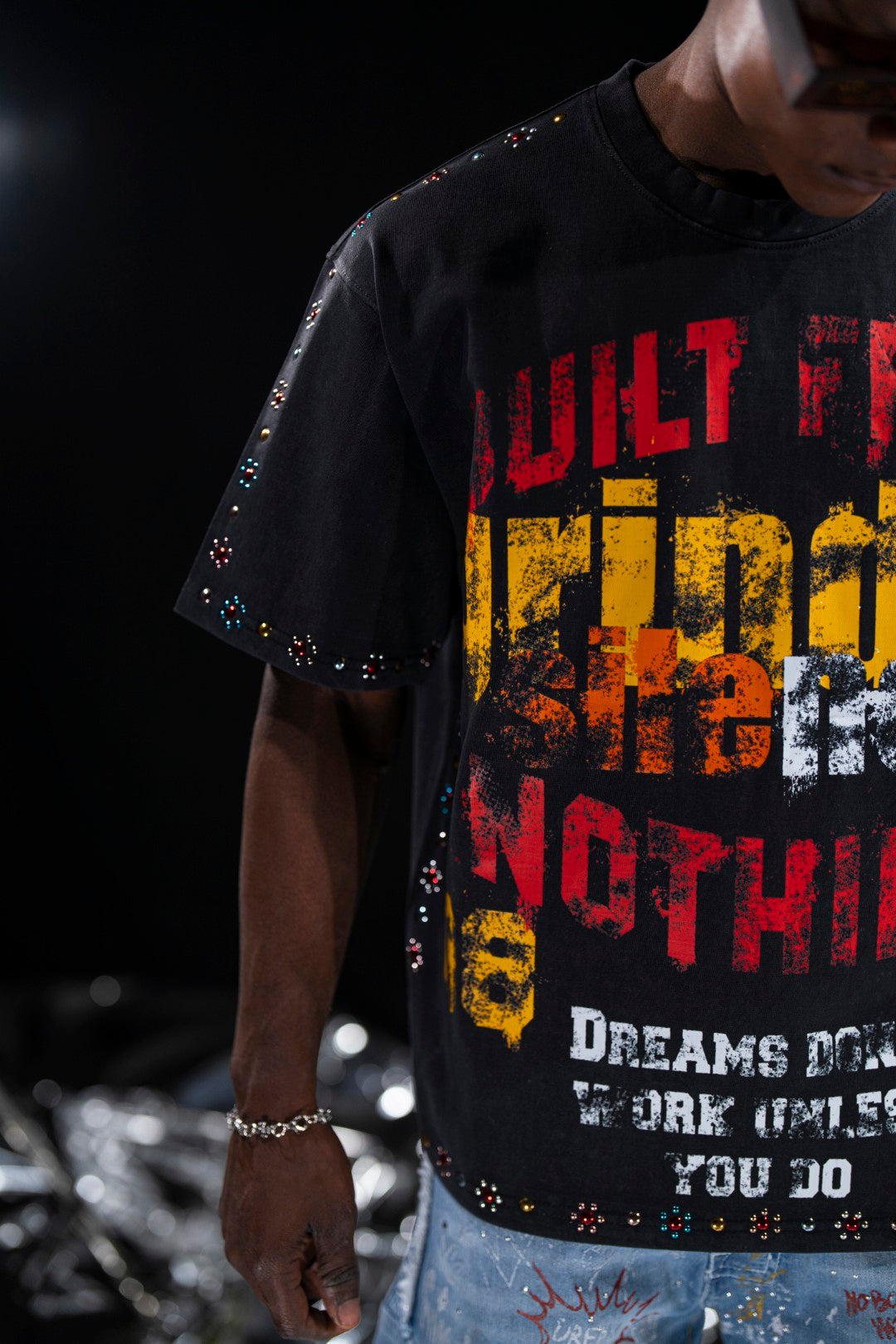 Built From Nothing Premium Mens Tee Black
