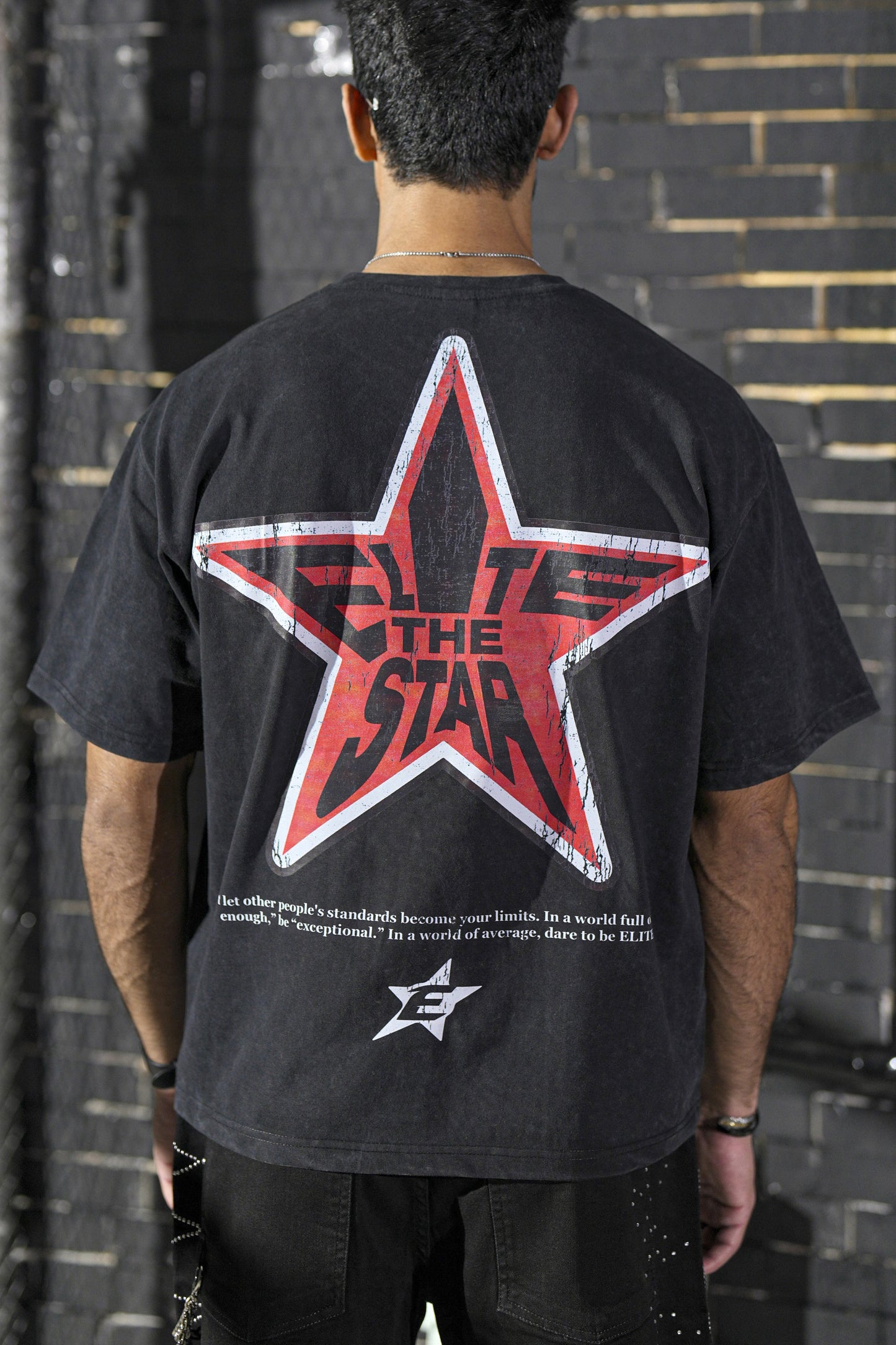 Winners Premium Embellished Mens Tee Black