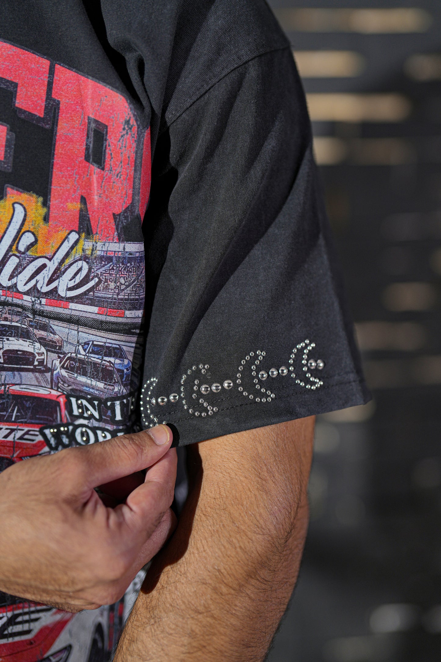 Winners Premium Embellished Mens Tee Black