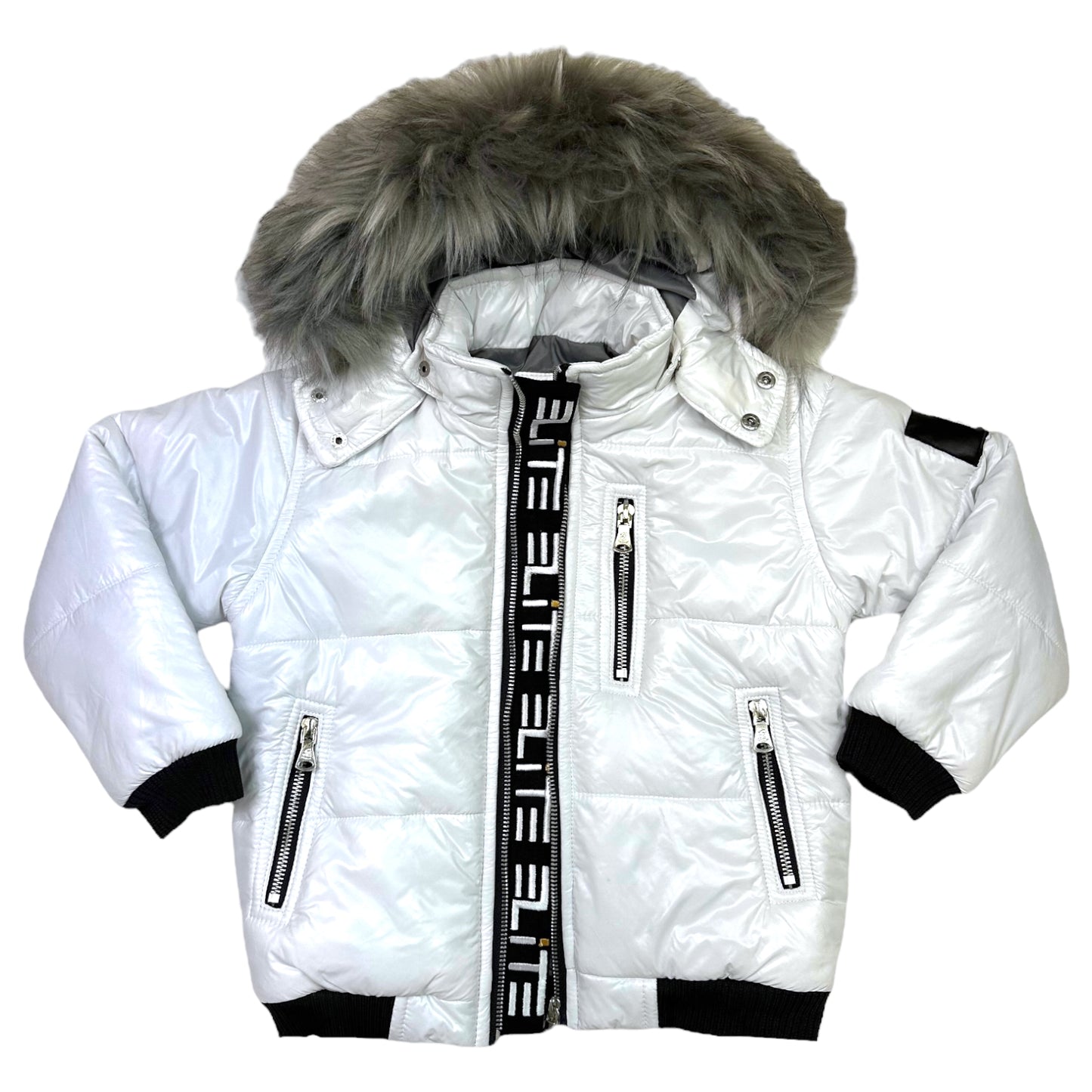 Frost White Premium Kids Puffer Jacket