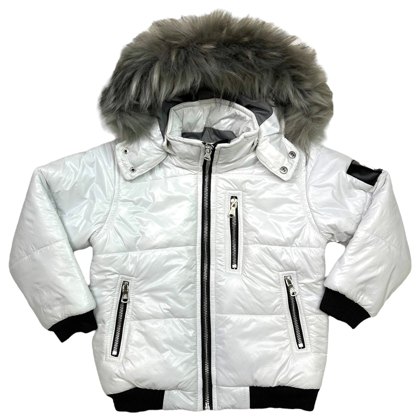 Frost White Premium Kids Puffer Jacket