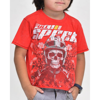 Full Speed Stone Premium Kids Cropped Tee