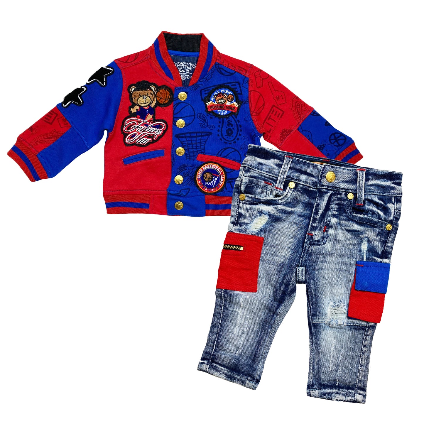 Varsity R/B Infant Boys Jeans