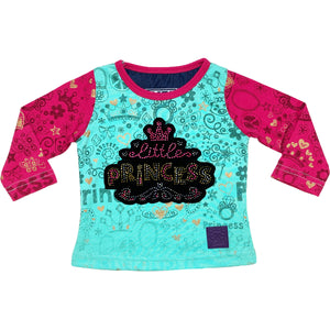 Little Princess Infant Girls T-Shirt Teal