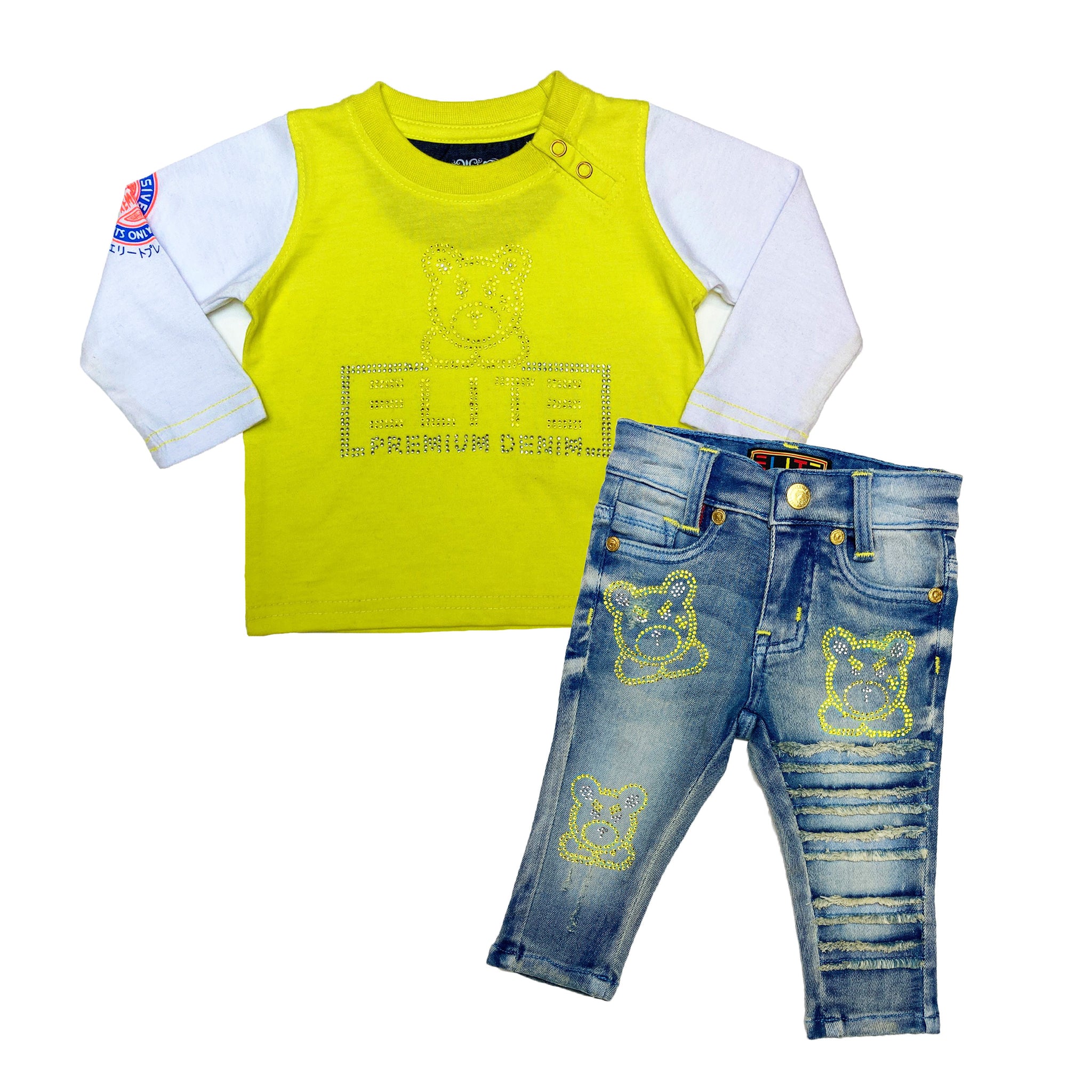 Elite Yellow Infant Boys Jeans