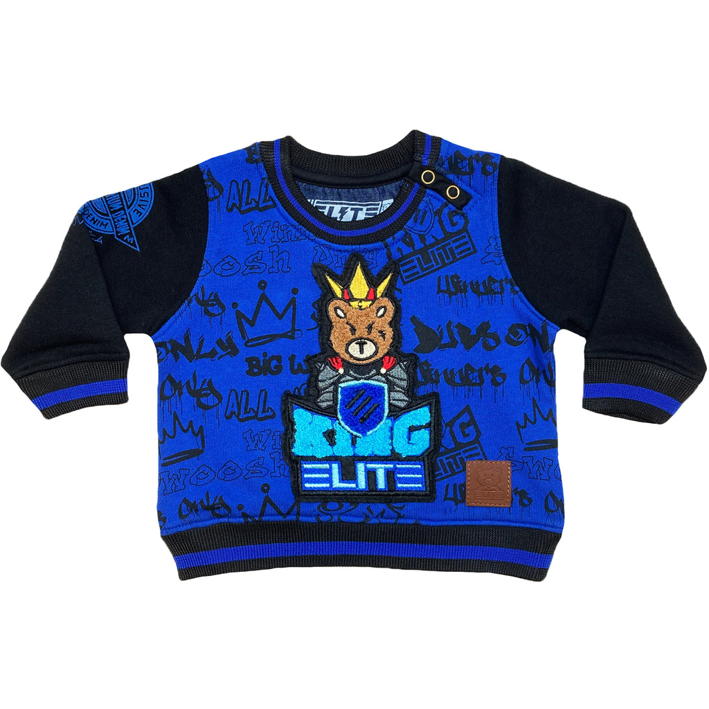 King Infant Boys Sweat Shirt Blue