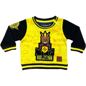 King Infant Boys Sweat Shirt Yellow