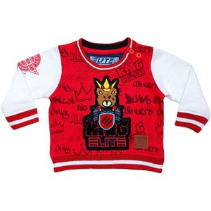 King Infant Boys Sweat Shirt Red