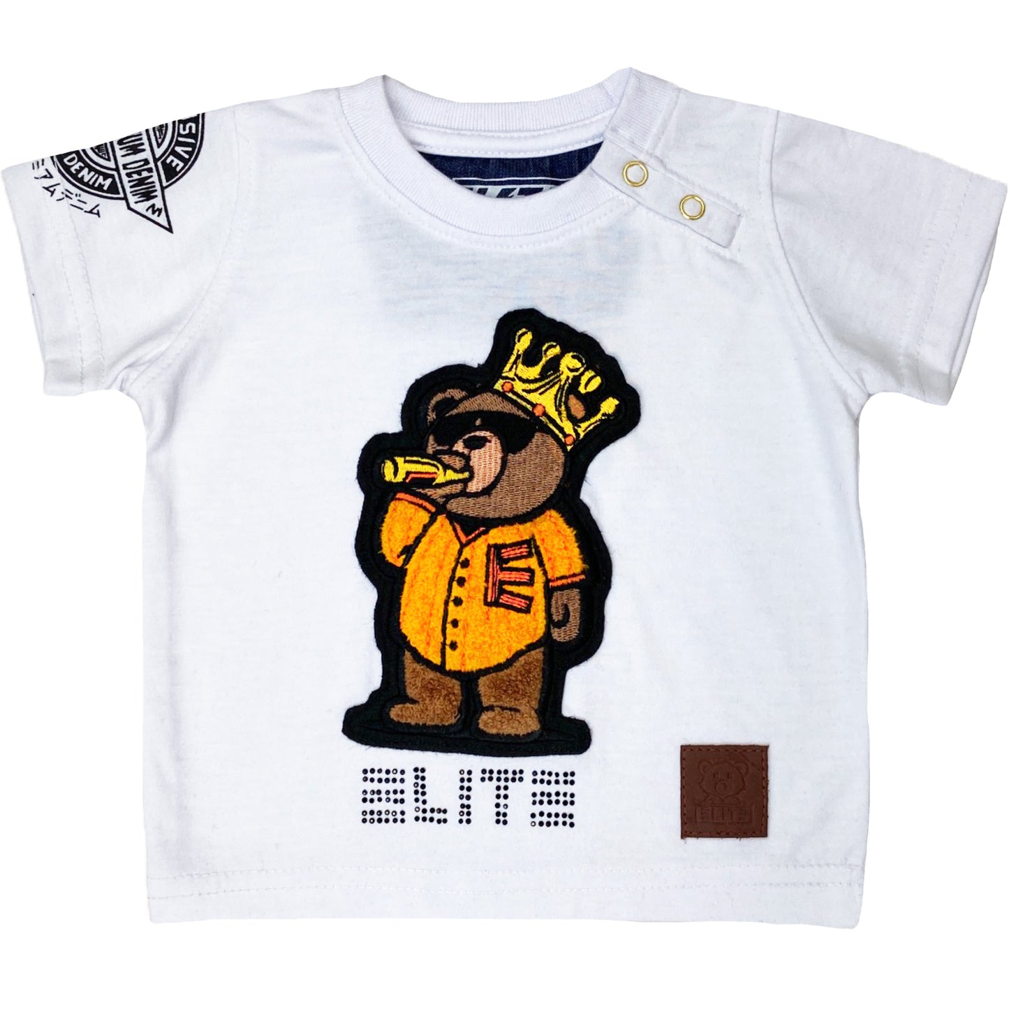 Soda Bear Premium Infant Boys T-Shirt White