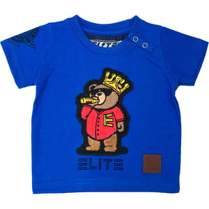 Soda Bear Premium Infant Boys T-Shirt Blue