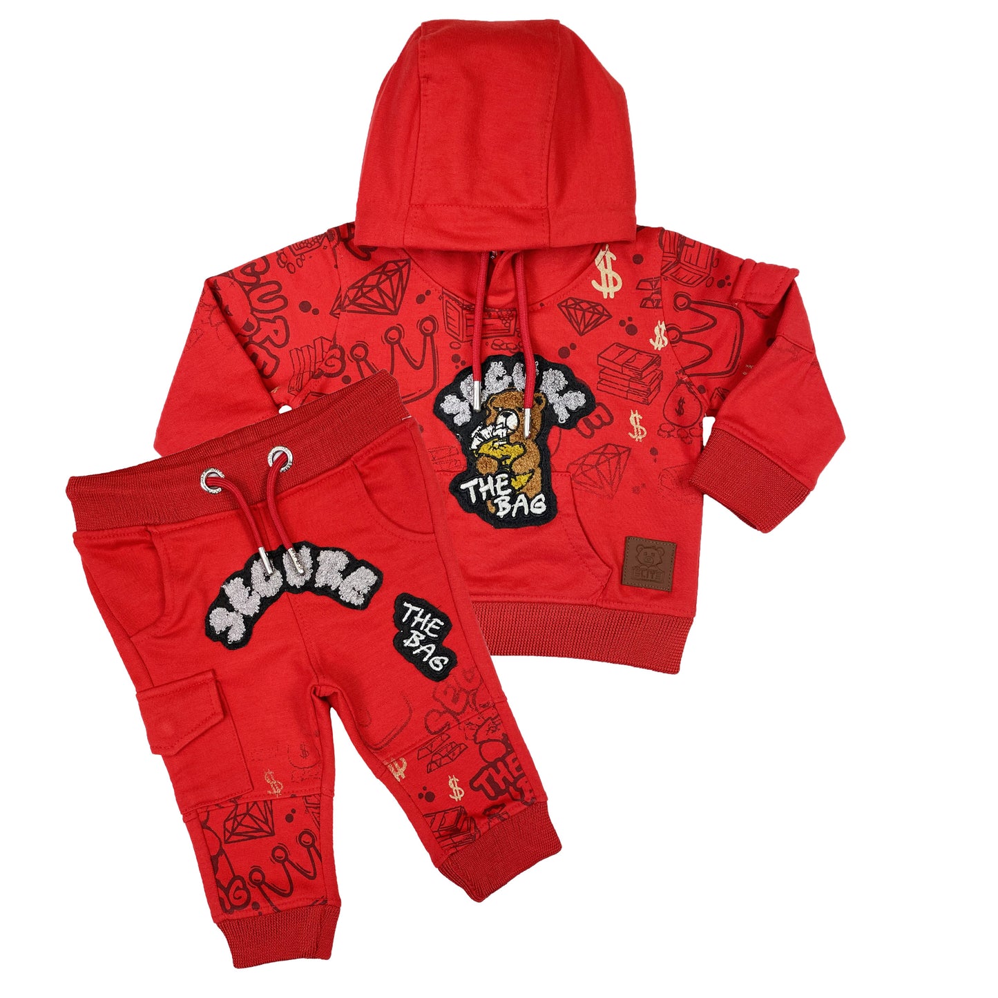 Secure Red Infant Boys Premium Jogger Set