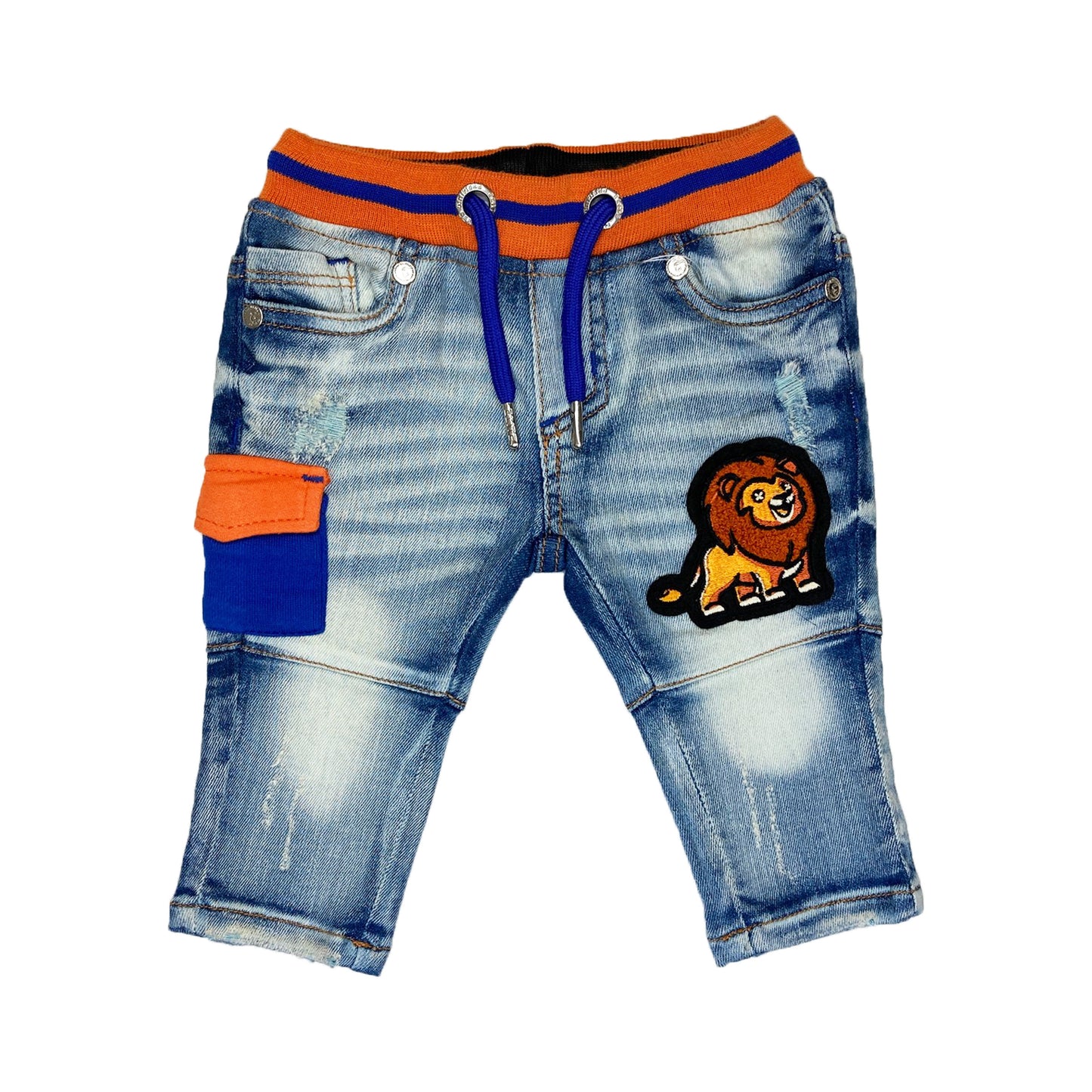 Sleep Hard Infant Boys Jeans Baby Orange