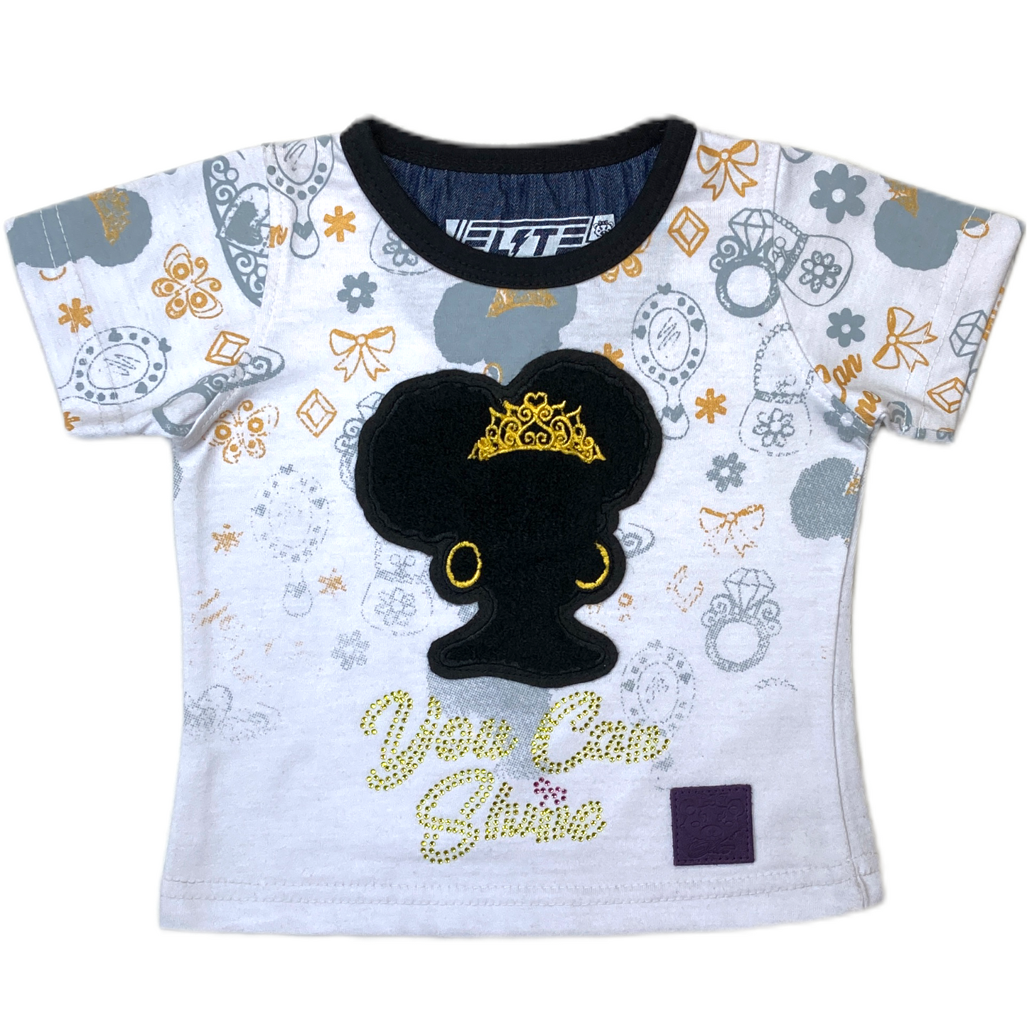 Tiara Premium Infant Girls Stone Tee