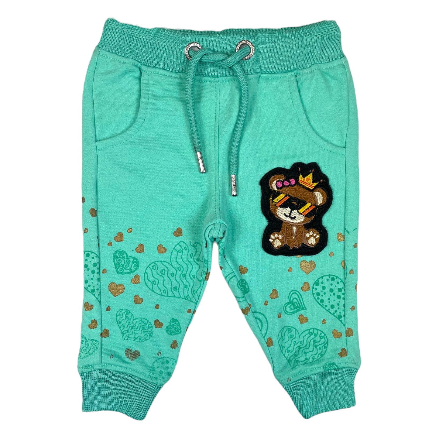 Queen Premium Infants Girls Jogger Set Teal