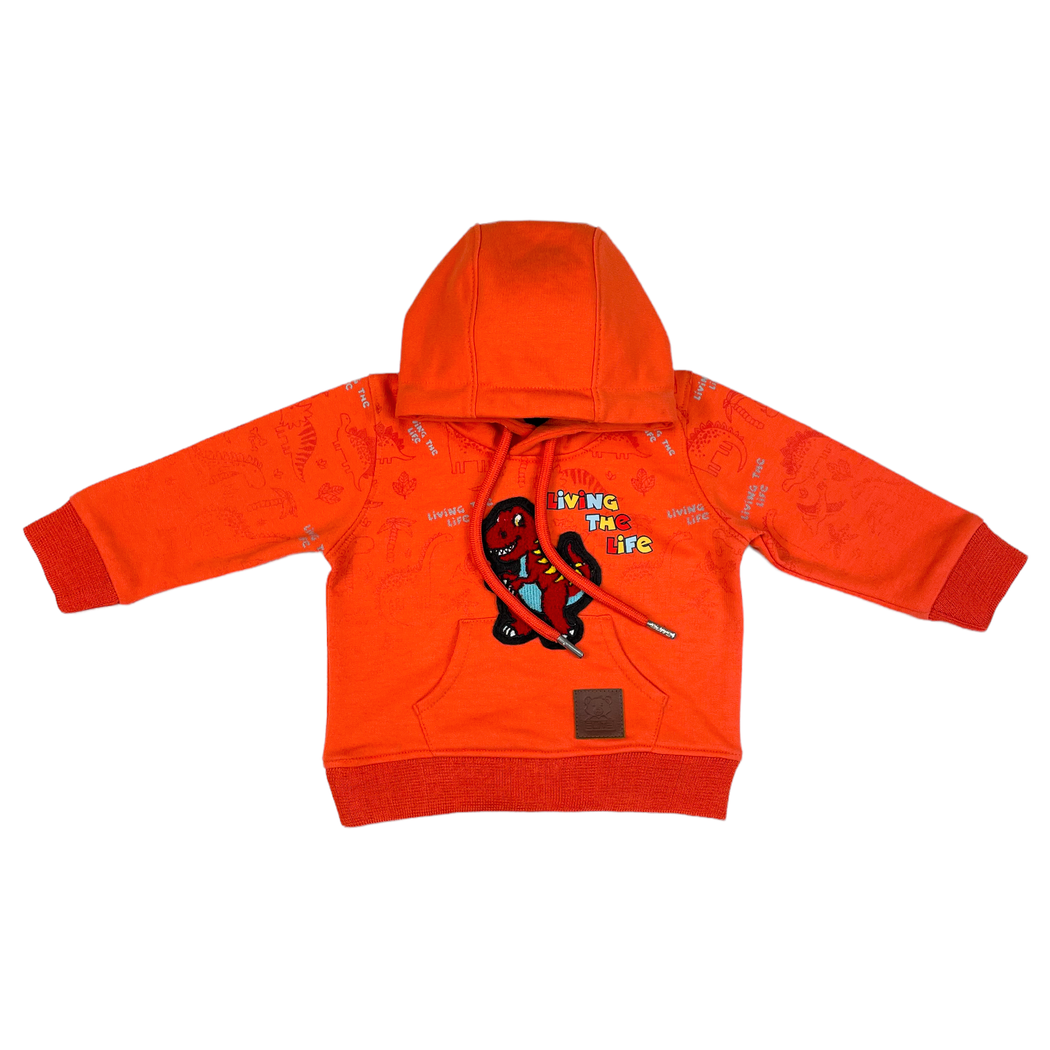 Dino Infant Boys Premium Jogger Set Orange
