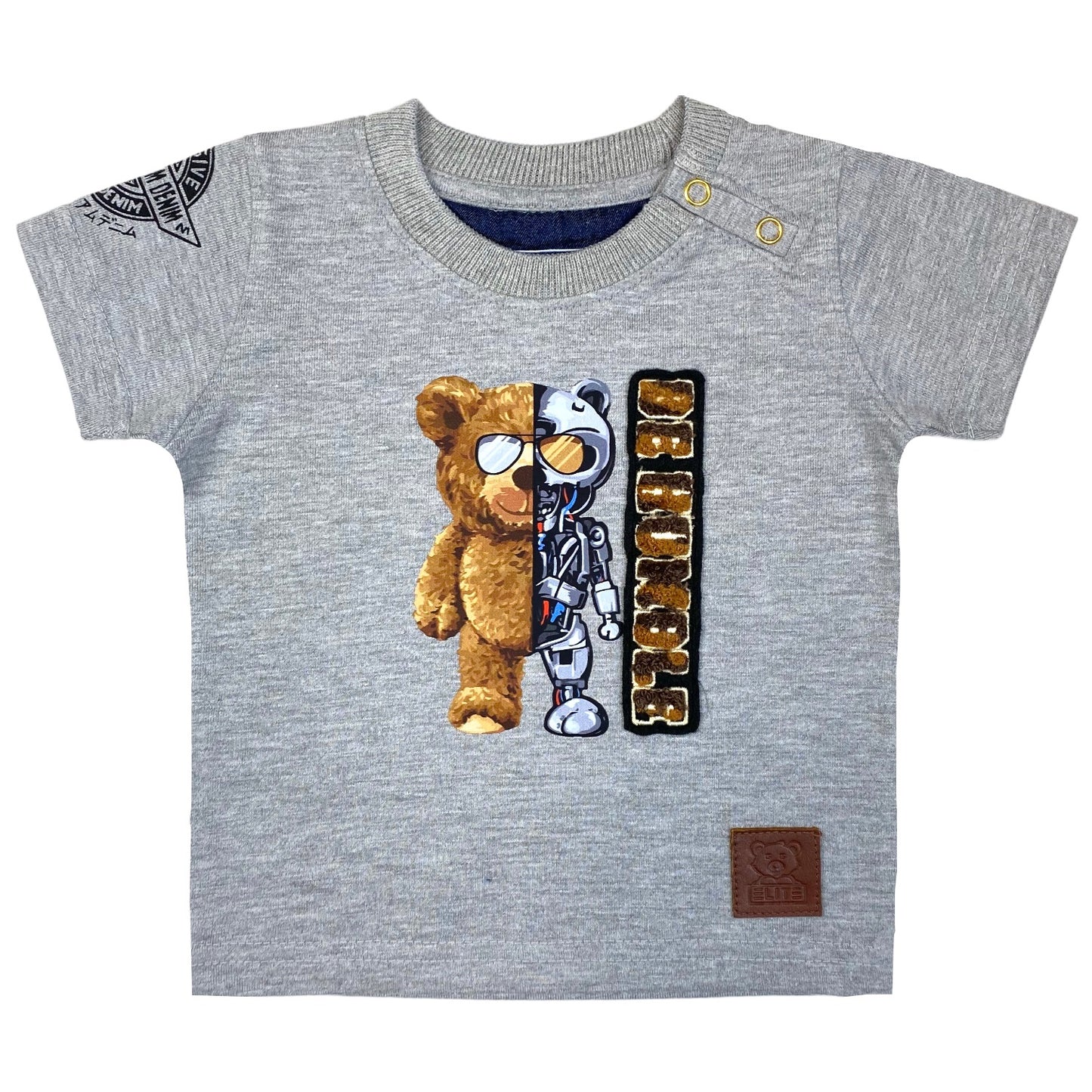 Robo Premium Infant Boys Tee Grey