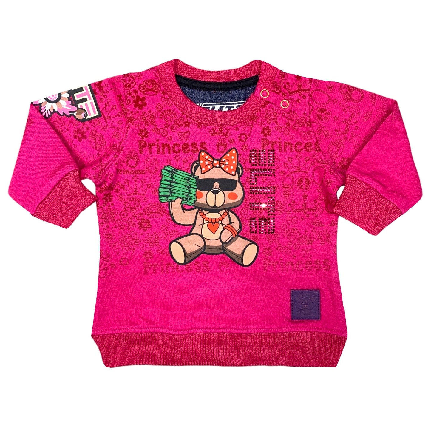 Money Premium Infants Girls Jogger Set Pink