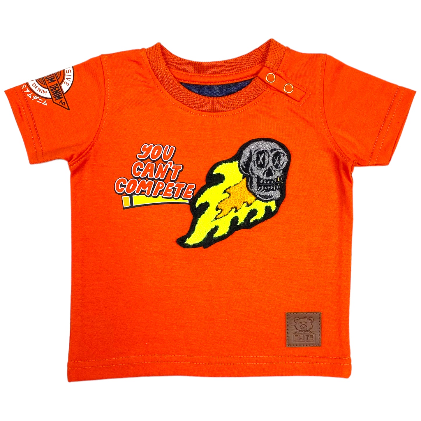 Can't Compete Premium Infant Boys Tee Orange