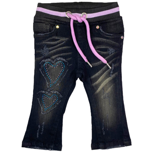 Era Premium Infant Girls Stone Jeans Black