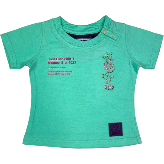 Era Premium Infant Girls Stone Tee Teal