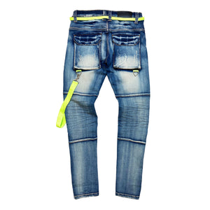 Highlight Men's Premium Cargo Jeans - Elite Premium Denim