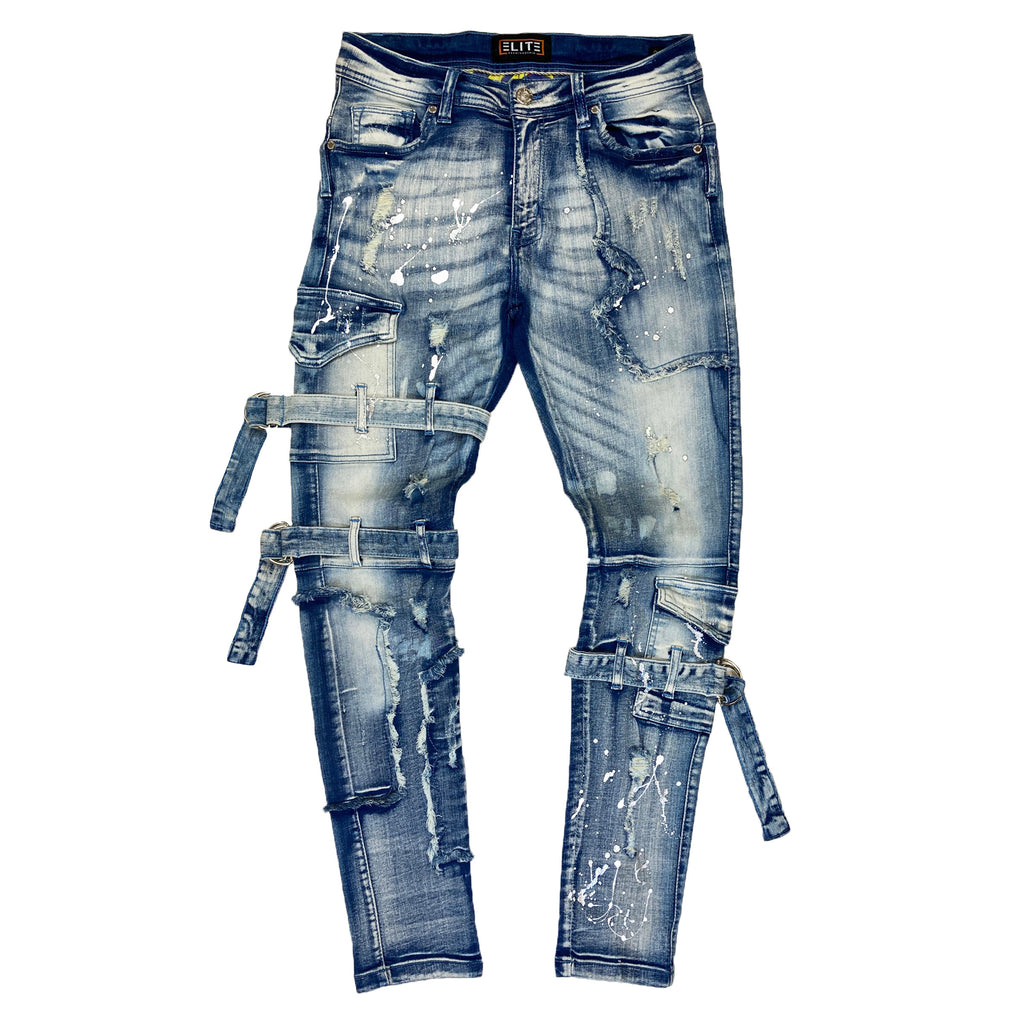 Cool Grey Premium Men's Skinny Jeans