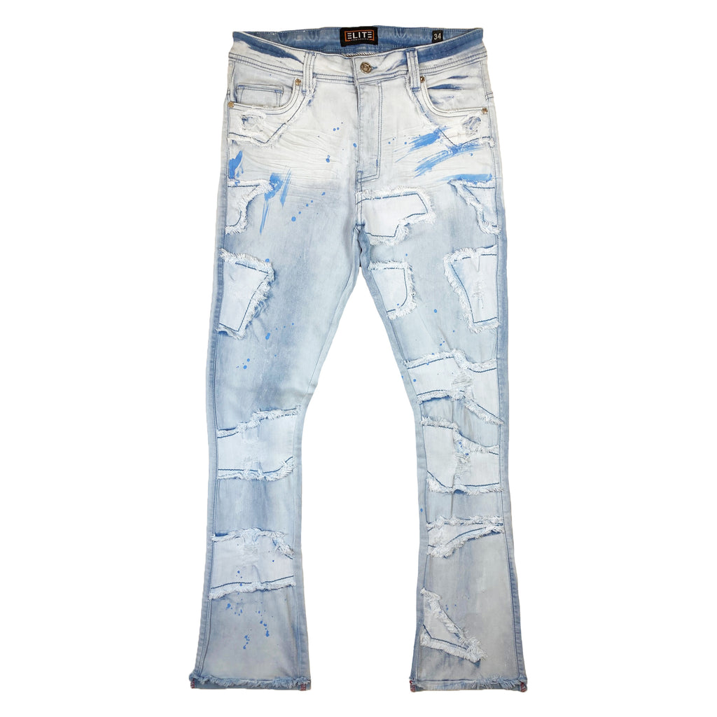 Abstract Premium Men's Stacked Jeans