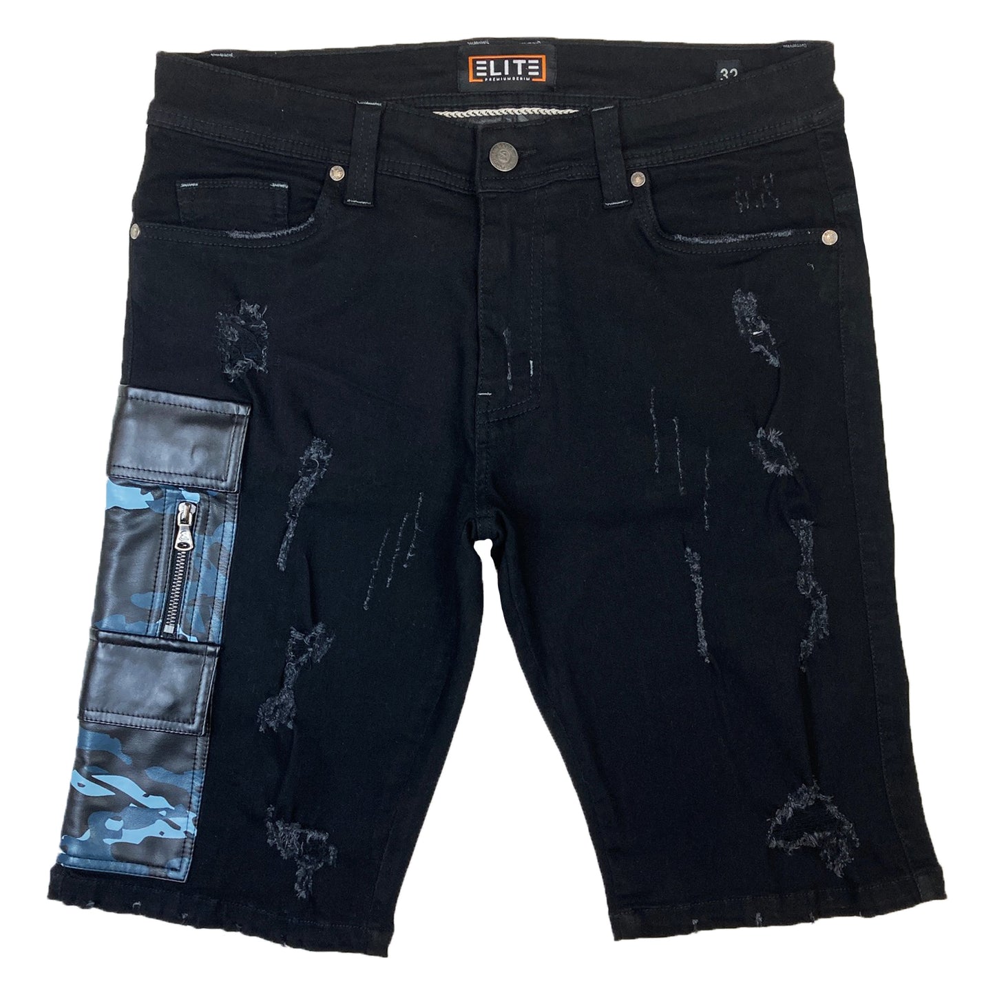 Night Camo Premium Men's Denim Shorts