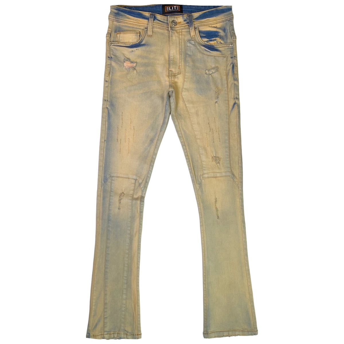 Sand Premium Men's Flare Jeans Premium Designer Clothing