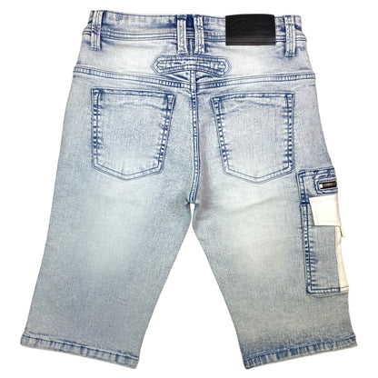 Sky Light Acid Premium Men's Denim Shorts