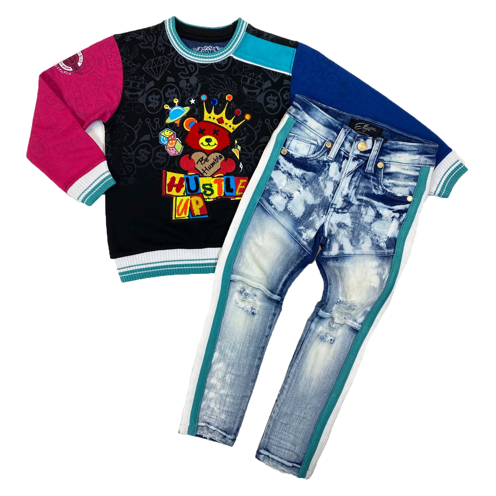 Ice Cap Premium Kids Sweatshirt - Elite Premium Denim