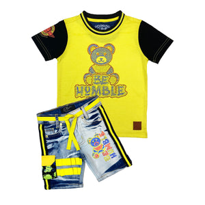 Bumble Bee Kids Premium Denim Shorts - Elite Premium Denim
